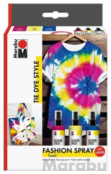 Marabu Zestaw Fasion Spray farba do tkanin set 