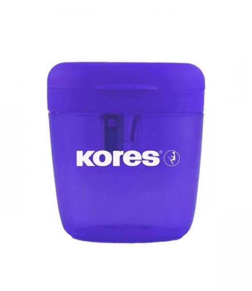 DEPOSITO, jednoduché plastové ořezávátko se zásobníkem, barevný mix