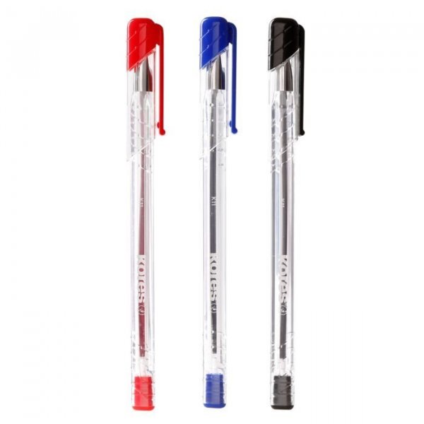 K11 Pen, transparentní trojhranné, extra jemný inkoust, šíře M-1 mm, modrá