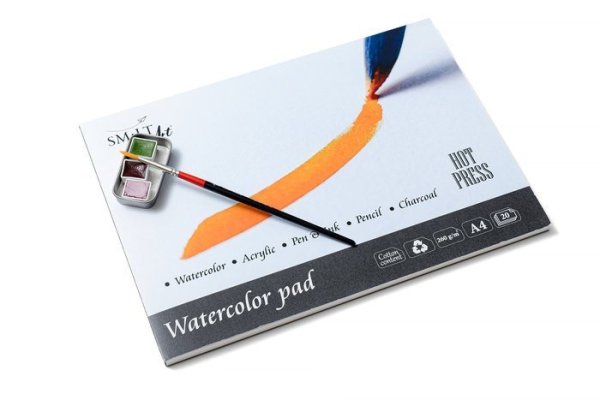 SMLT art Blok Hot press, akvarel, A3, 20 listů, 260g/m2