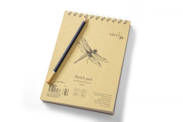 SMLT art Blok authentic, skicák krémový A5 70 listů, 80g/m2, spirála