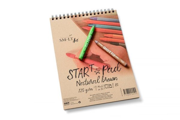 SMLT art Blok na kresbu START, kraftový, A5, 20 listů, 120 g/m2