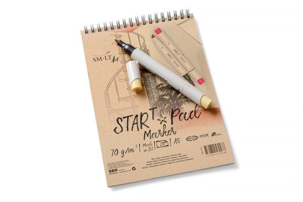 SMLT art Blok START na fixy, spirála, A4, 20 listů, 70g/m2, neproprustný