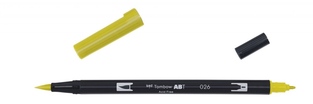 Tombow Flamaster Brush pen ABT, yellow gold