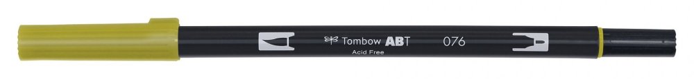 Tombow Flamaster Brush pen ABT, green ochre