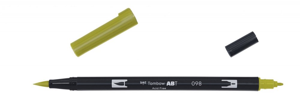 Tombow Flamaster Brush pen ABT, avocado