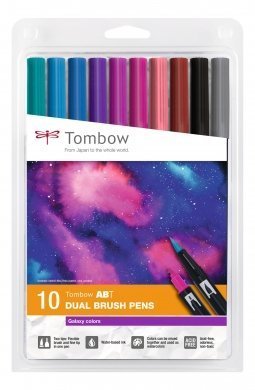 Tombow Flamaster Brush pen ABT – Galaxy colours, 10 szt.