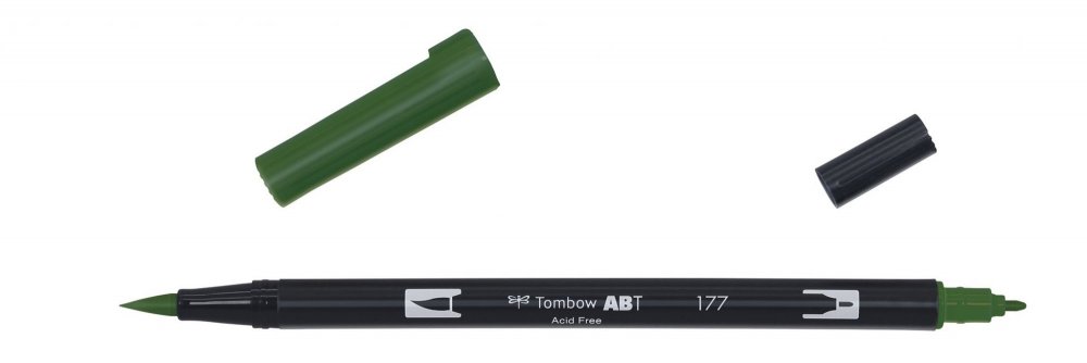 Tombow Flamaster Brush pen ABT, dark jade