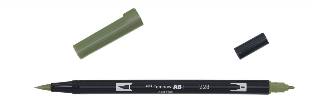 Tombow Flamaster Brush pen ABT, grey green