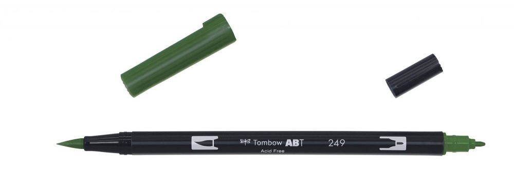 Tombow Flamaster Brush pen ABT, hunter green