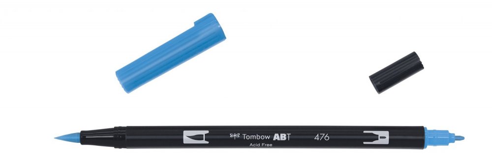 Tombow Flamaster Brush pen ABT, cyan