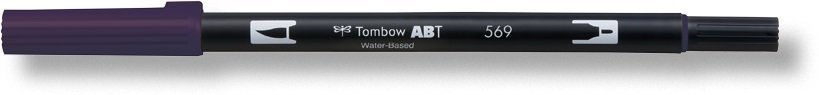 Tombow Flamaster Brush pen ABT, jet blue