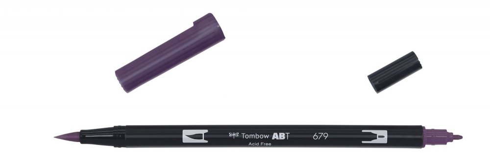 Tombow Flamaster Brush pen ABT, dark plum