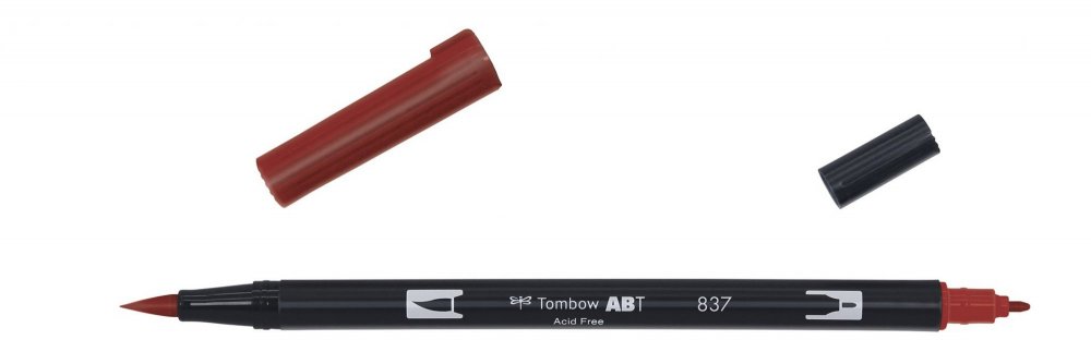 Tombow Flamaster Brush pen ABT, wine red