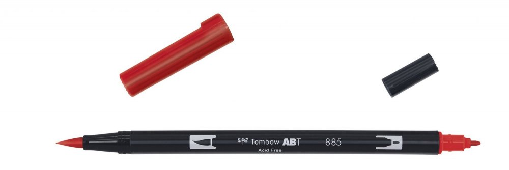 Tombow Flamaster Brush pen ABT, warm red