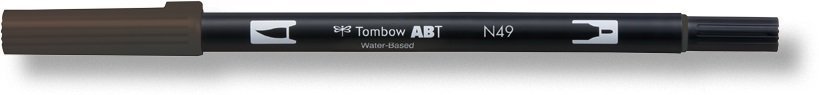 Tombow Flamaster Brush pen ABT – Gray colours, 6 szt.