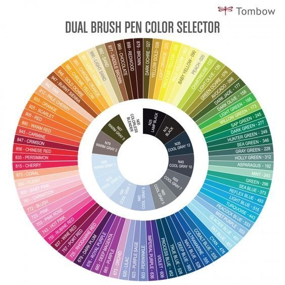 Tombow Flamaster Brush pen ABT – Candy colours, 6 szt.