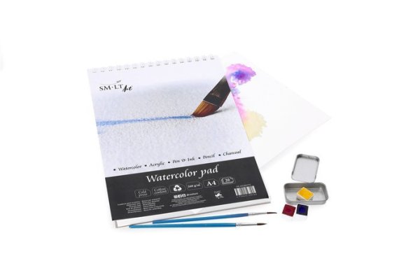 SMLT art Blok Cold press, akvarel, A4, 20 listů, 260g/m2