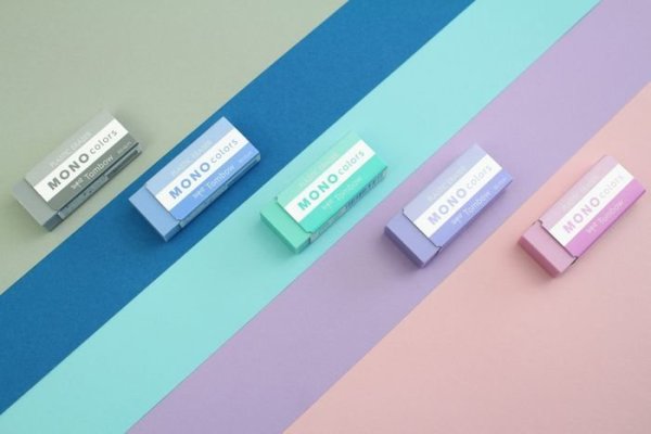 Tombow Guma MONO colors, růžová, samostatné balení v průhledné fólii