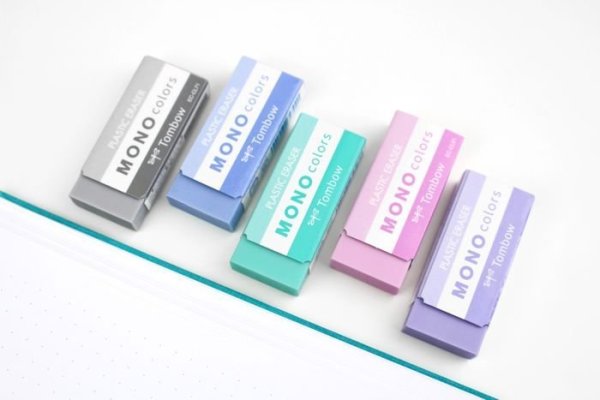 Tombow Guma MONO colors, růžová, samostatné balení v průhledné fólii