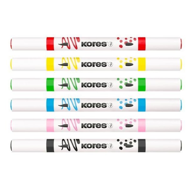Kores Akrylové popisovače Kreative Marker, set 6 barev