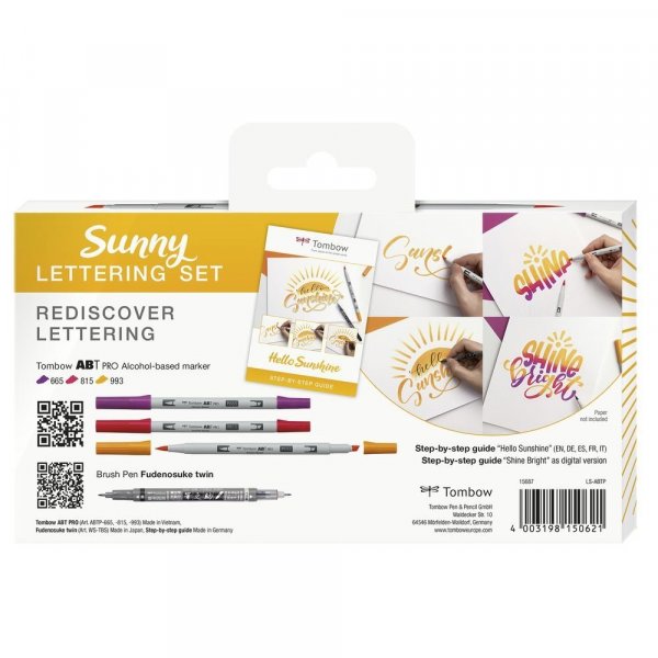 Tombow Zestaw Sunny Lettering Set