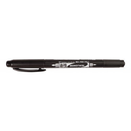 Tombow Cienkopis MONO twin, dwustronny, black