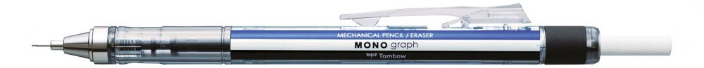 Tombow Ołówek automatyczny MONO graph, niebieski/biały/czarny