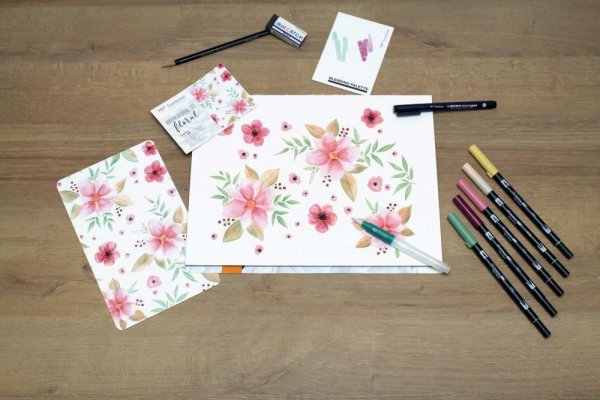 Tombow Zestaw do akwareli Floral