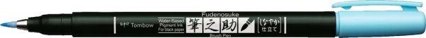 Tombow Flamaster pędzelkowy Fudenosuke pastel do czarnych kartek, light blue