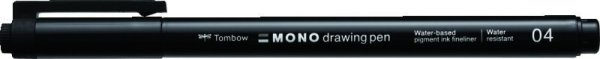 Tombow Cienkopis MONO drawing pen, szerokość linii pisania: 04 (około 0,4 mm), czarny, luzem