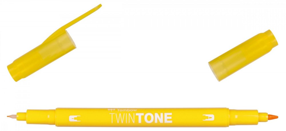 Tombow Dwustronny marker TwinTone, yellow