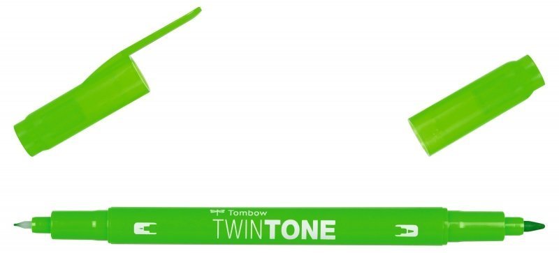Tombow Dwustronny marker TwinTone, yellow green