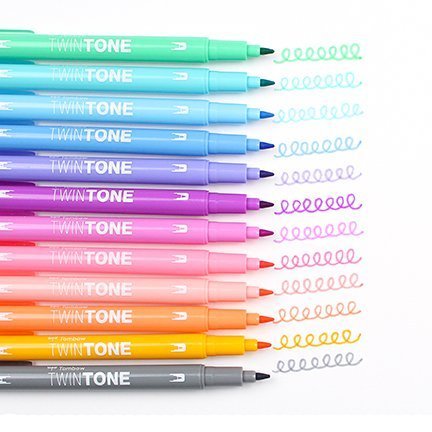 Tombow Dwustronny marker TwinTone, light blue