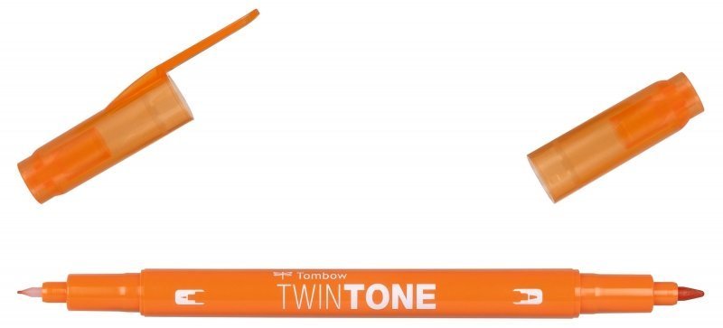 Tombow Dwustronny marker TwinTone, orange