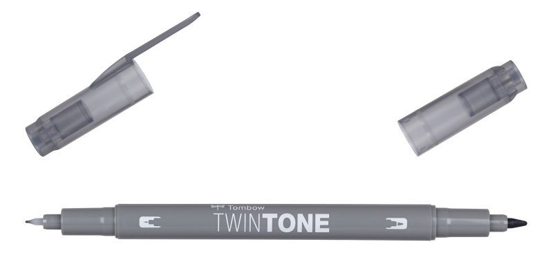 Tombow Dwustronny marker TwinTone, grey