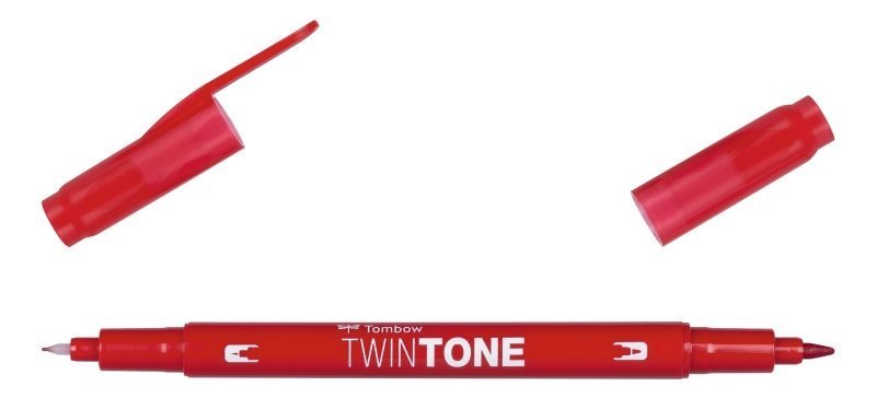 Tombow Dwustronny marker TwinTone, strawberry red