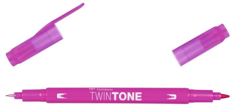 Tombow Dwustronny marker TwinTone, fuchsia pink