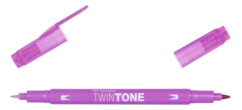 Tombow Dwustronny marker TwinTone, raspberry