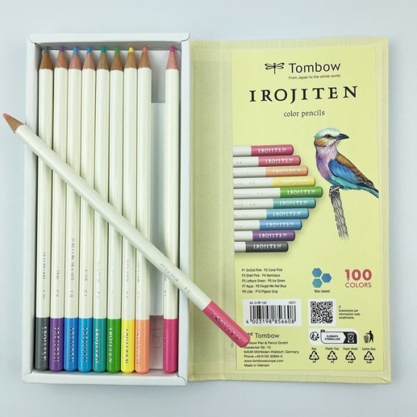 Tombow Zestaw kredek IROJITEN Volume 1: Pale tone I, 10 sztuk