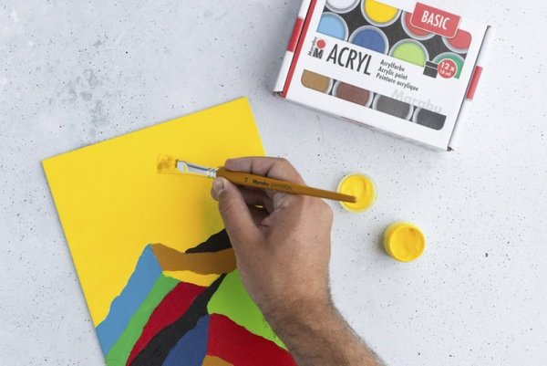 Marabu Zestaw akrylowy Basic 12 x 18ml