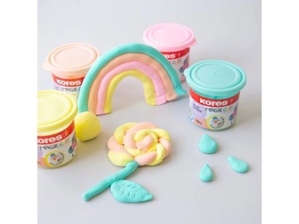 Kores Lehká modelovací hmota Magik Clay Pastel 40 g – růžová