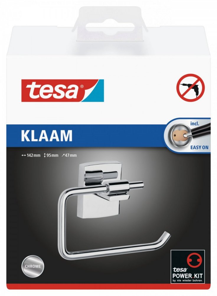 tesa® Klaam Samoprzylepny uchwyt na papier toaletowy