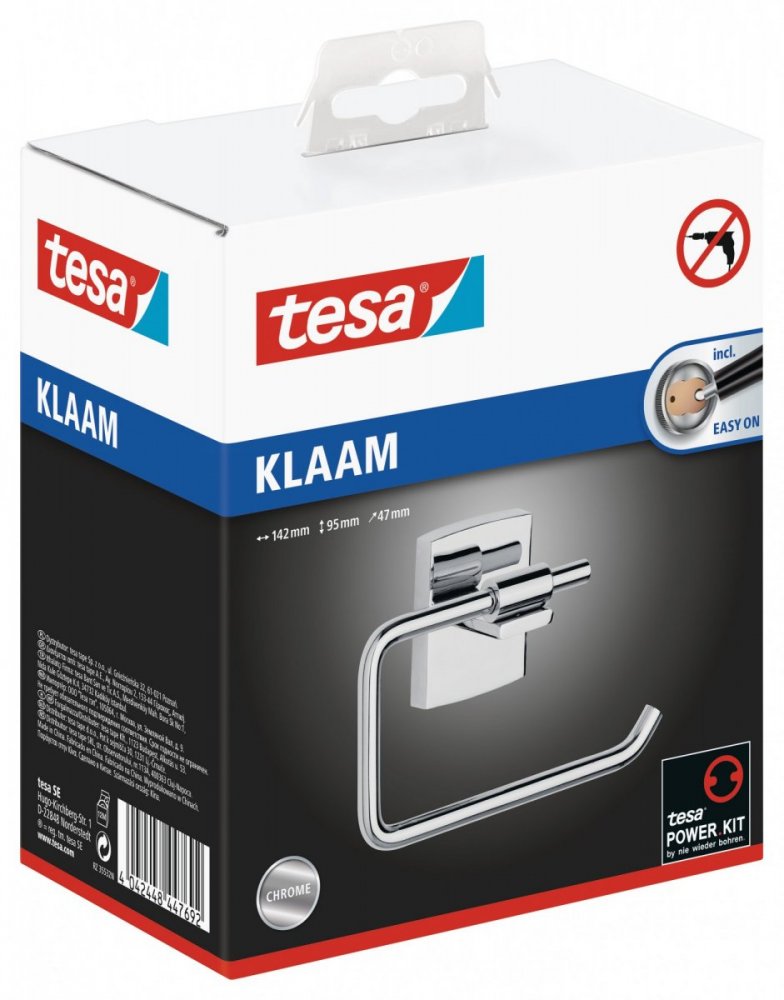 tesa® Klaam Samoprzylepny uchwyt na papier toaletowy