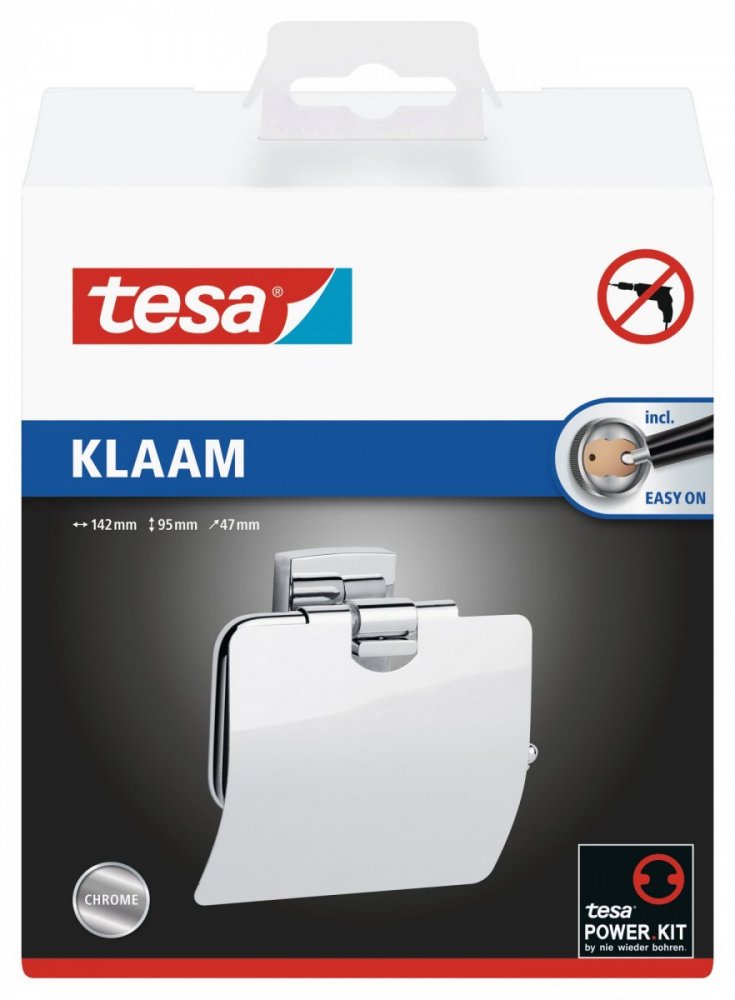 tesa® Klaam Samoprzylepny uchwyt na papier toaletowy
