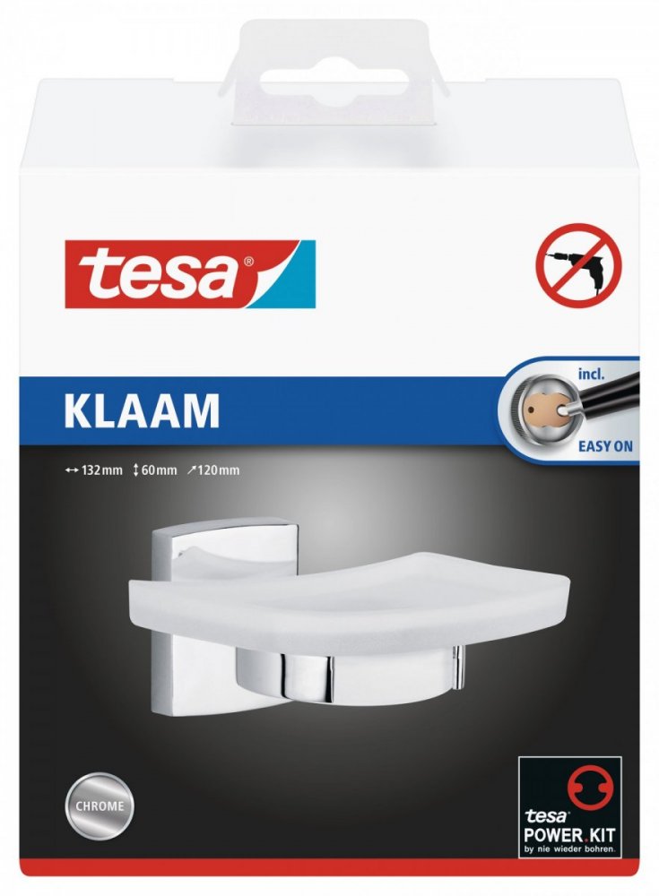 tesa® Klaam Samoprzylepna mydelniczka pod prysznic