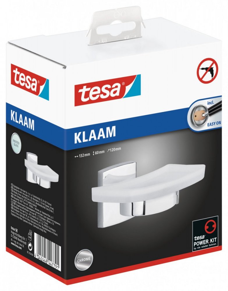 tesa® Klaam Samoprzylepna mydelniczka pod prysznic