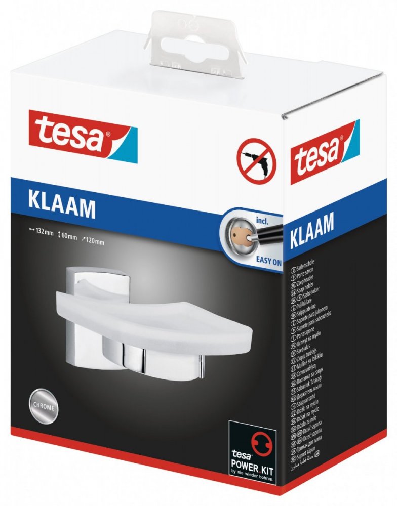 tesa® Klaam Samoprzylepna mydelniczka pod prysznic