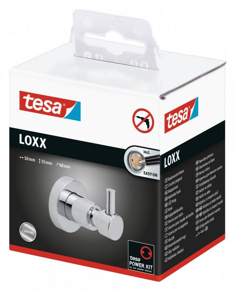 tesa® Loxx Haczyk pojedynczy większy