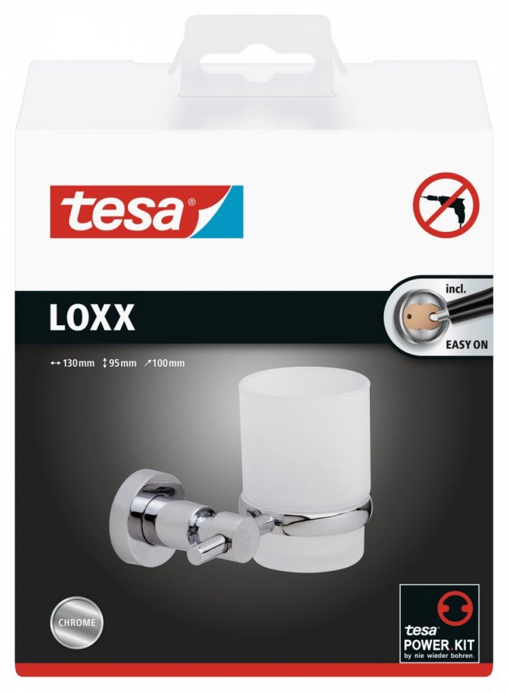 tesa® Loxx Uchwyt ze szklanką